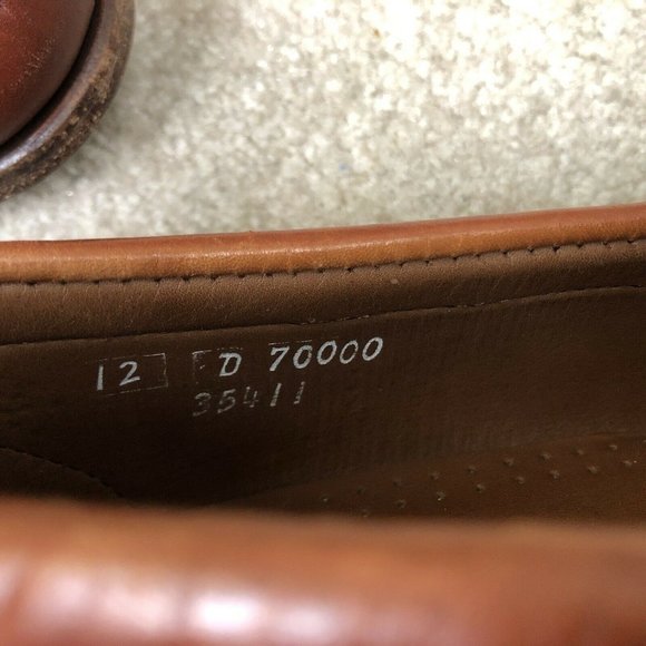 Allen Edmonds Mens Brown Leather Tassled Loafers main image 5